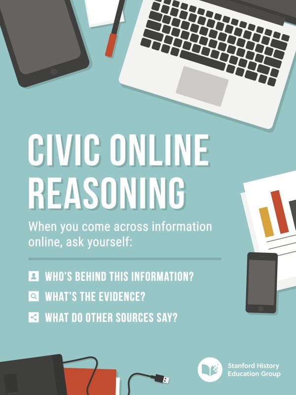 Civic Online Reasoning Classroom Poster